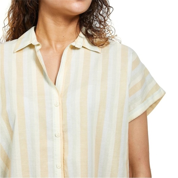 PATAGONIA Women’s Lightweight A/C® Shirt - Cali Stripe: Isla Yellow - XS - Picture 8 of 16